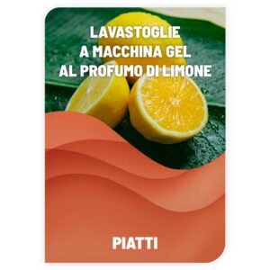 Lavastoviglie a macchina gel limone