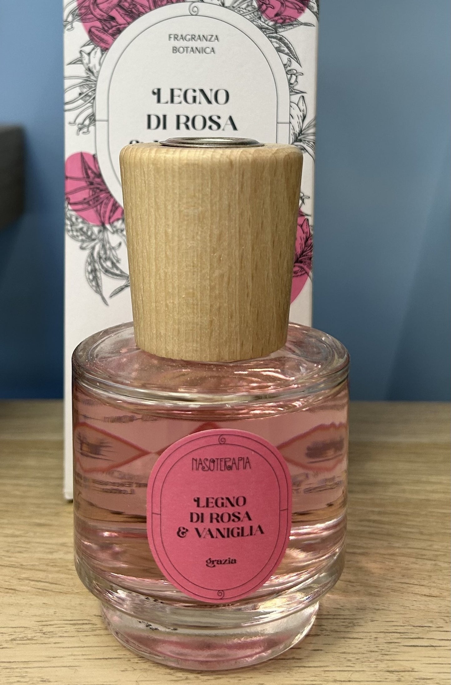Diffusore d'essenza o ricarica Legno di Rosa e Vaniglia